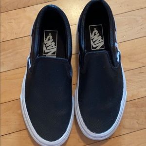 Black Leather Vans